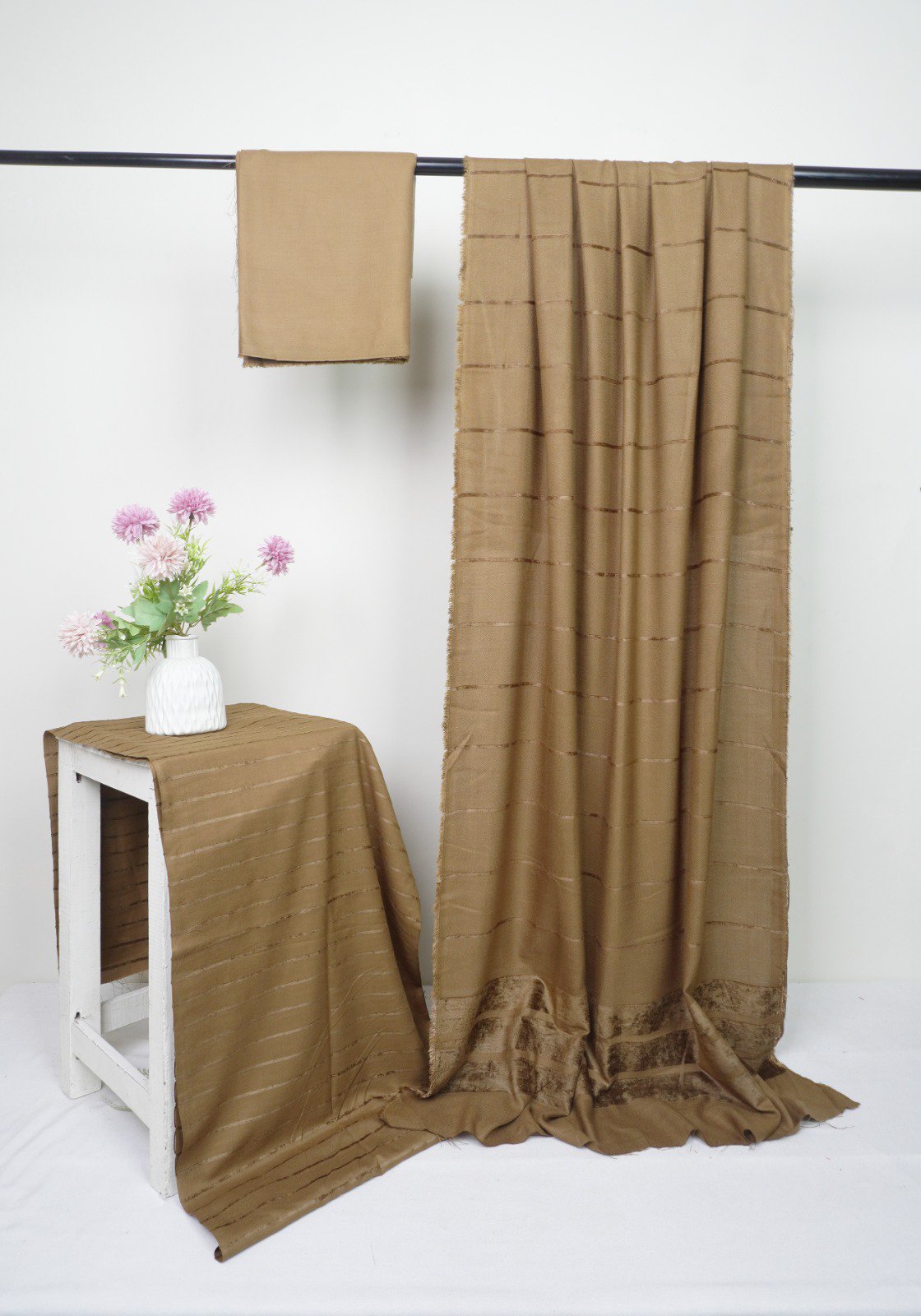 Alpine Velvet line Dhanak base brown color 3 PC VT014
