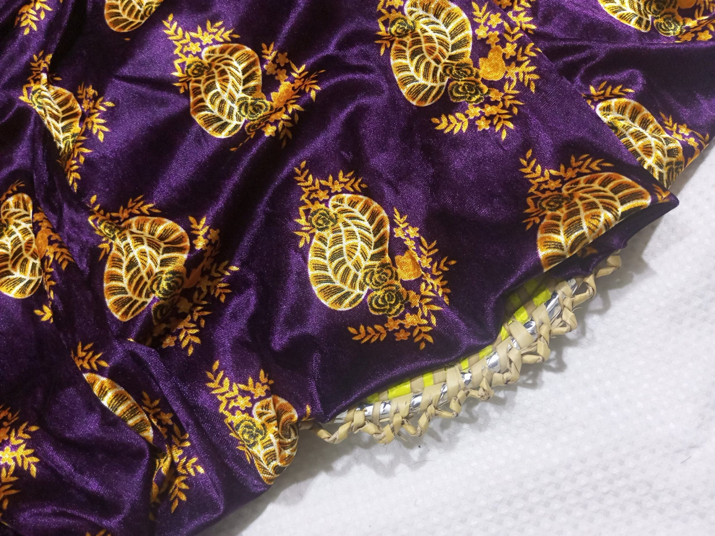 Printed korean velvet allover 2 piece kpv3