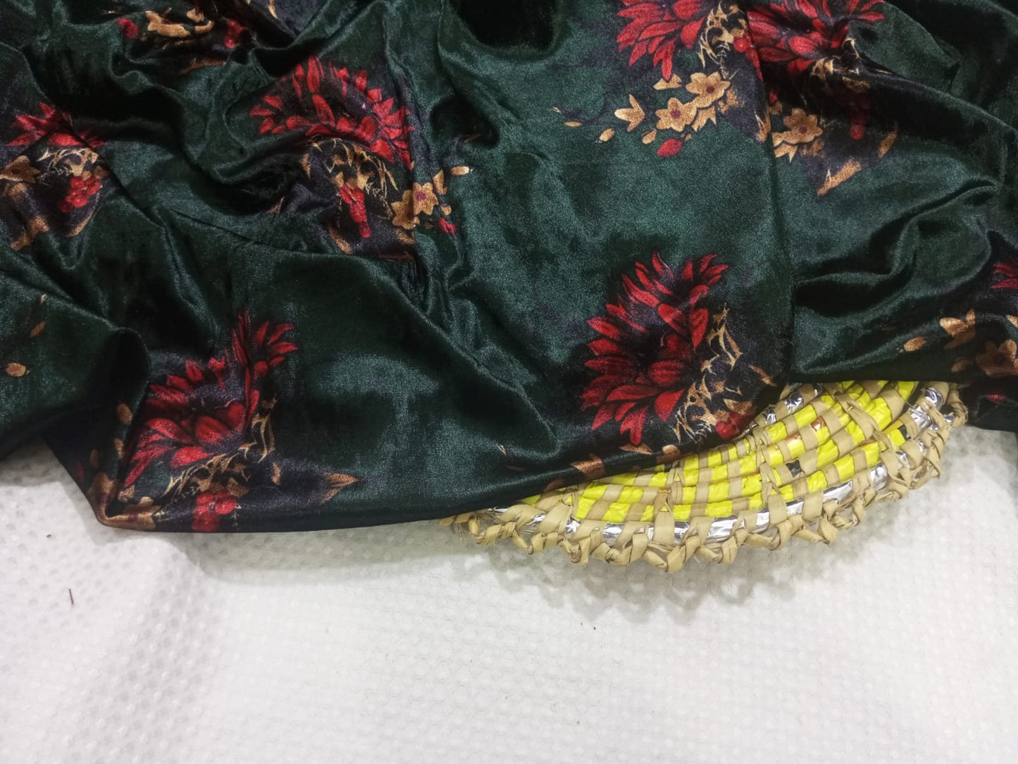 Printed korean velvet allover 2 piece kpv11