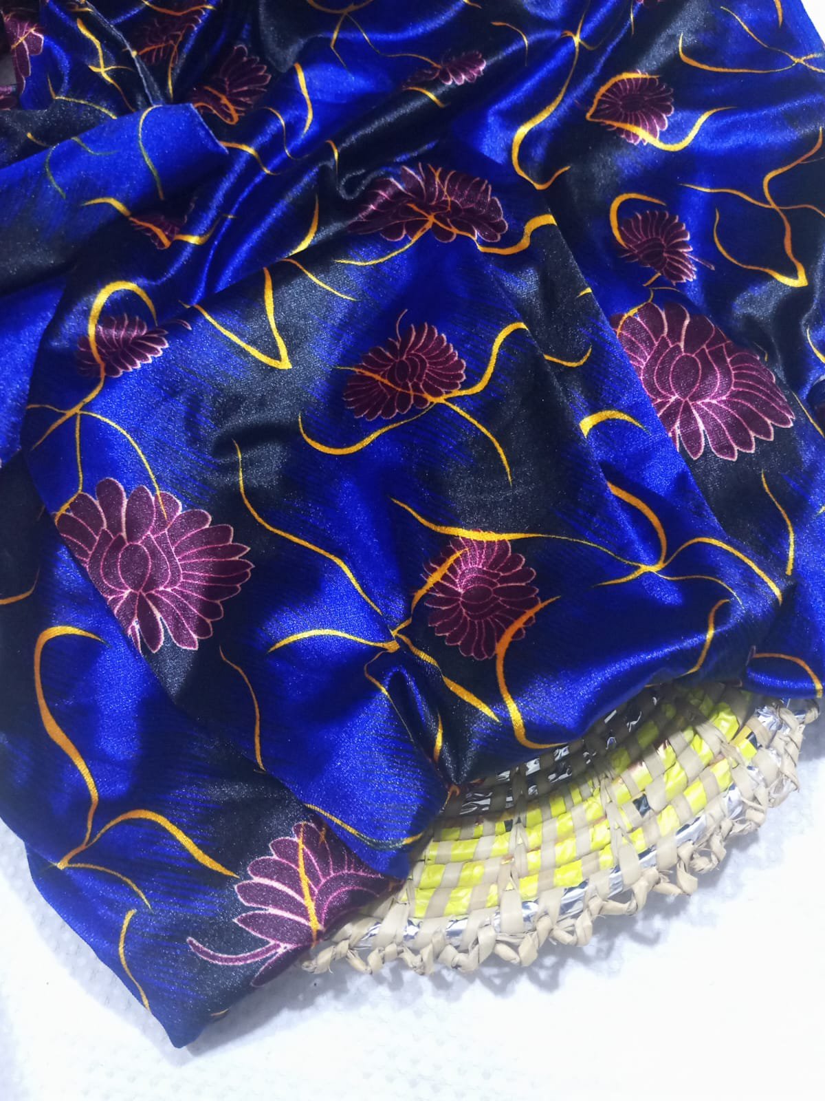 Printed korean velvet allover 2 piece kpv1