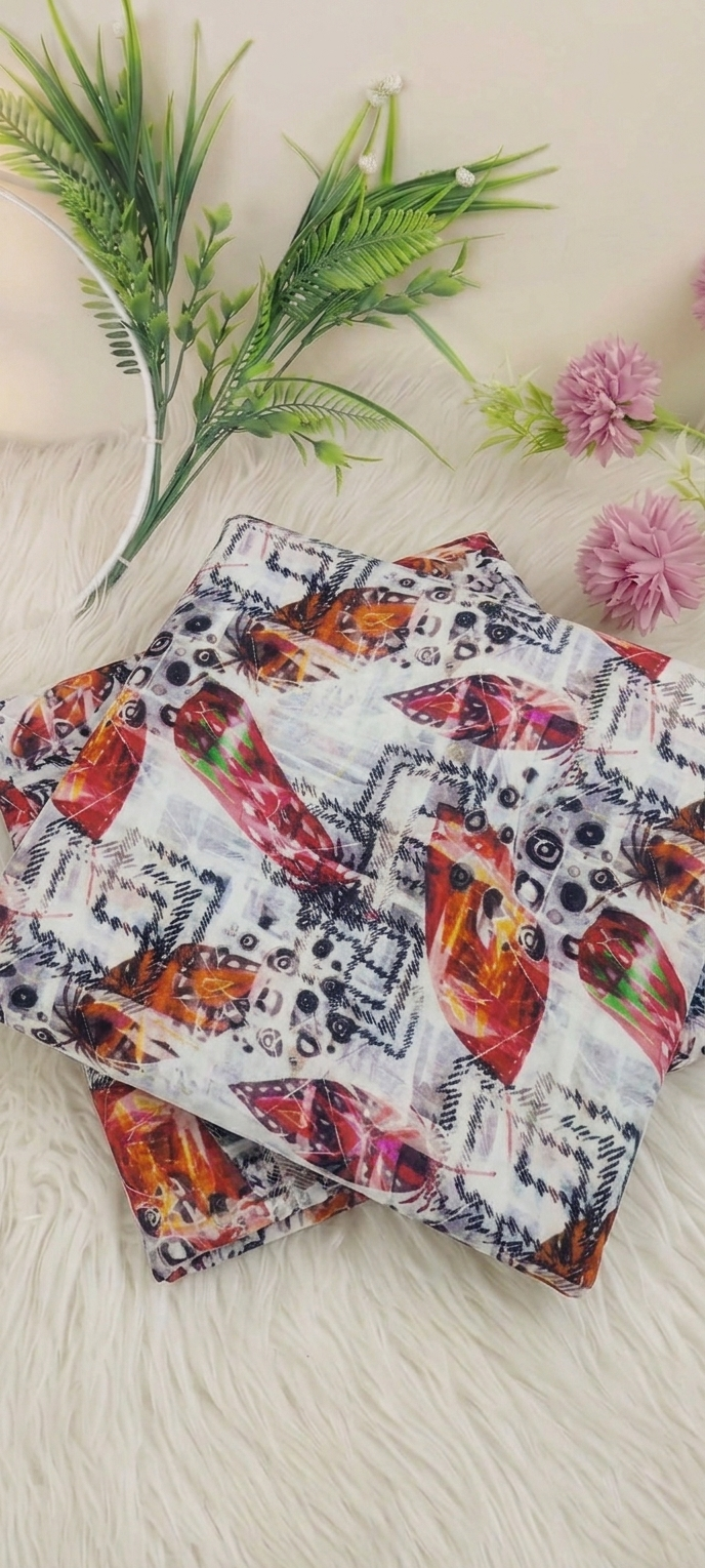 2 piece printed lawn suit L2616