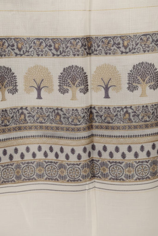 Lawn 3 piece with light weight skin Jacquard shawl ( purple 1).