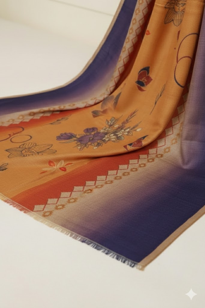 Acralic Printed Pashmina shawl