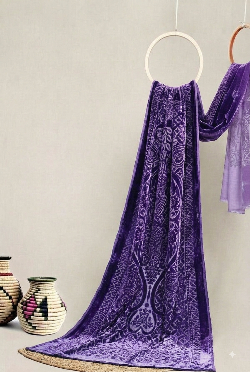 Winter Palachi shawl (lilic purple ) Ps5