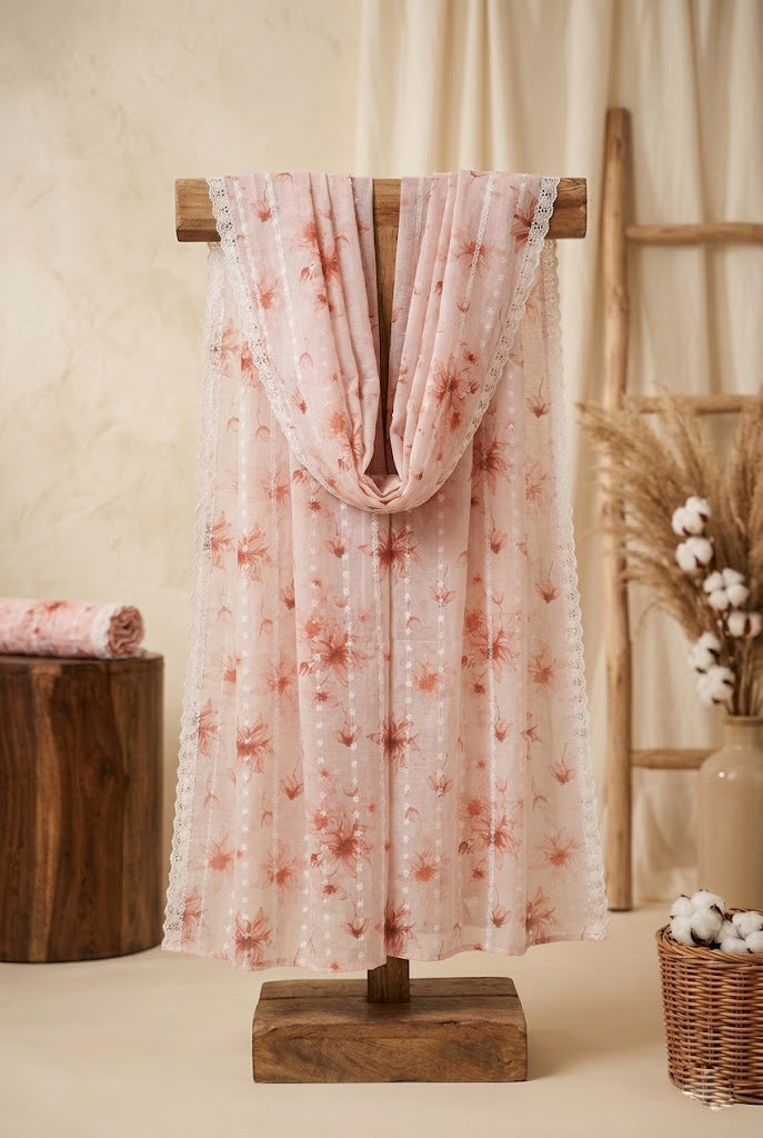Embroidered Lawn Shawl d3