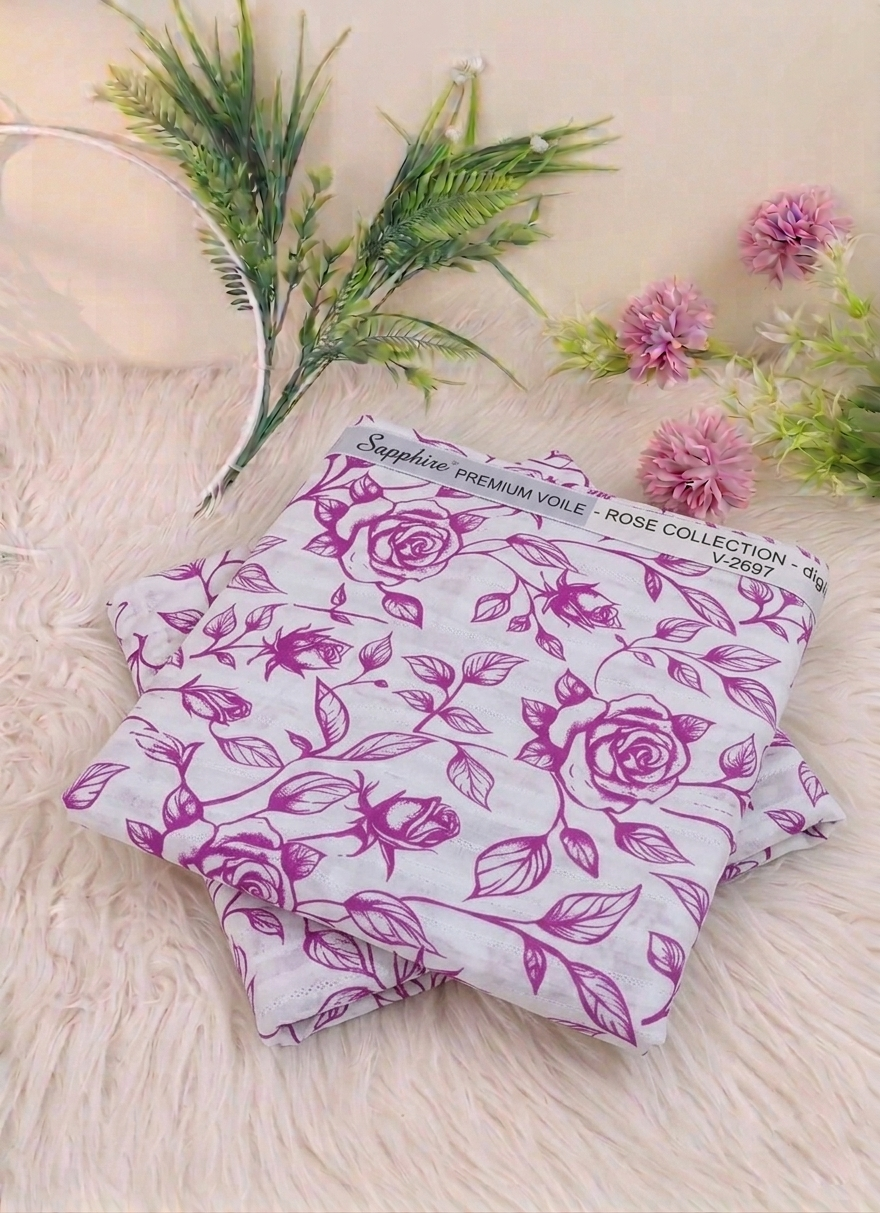 2 piece printed lawn suit L2605