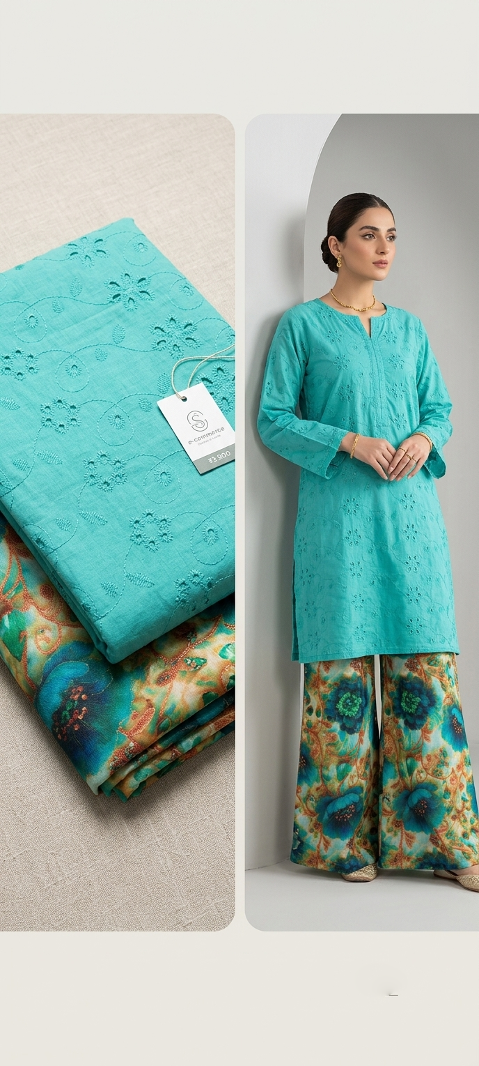 Unstithed Chicken booring shirt with printed trouser D9