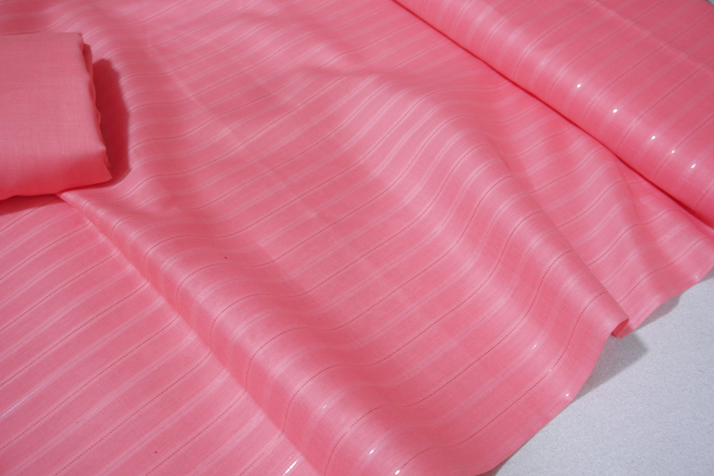 lawn Zari line 2-piece pink ZLS9