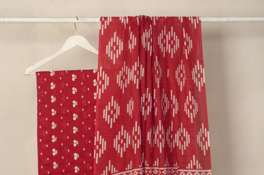 3 piece Lawn Embroided shirt with digital printed dubatta EDD11