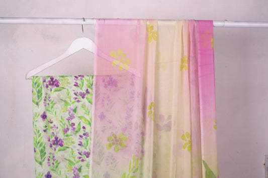 Lawn Printed 3 Piece with Bamber Dubatta BS4