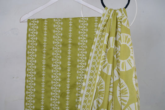 3 piece Lawn Embroided shirt with digital printed dubatta EDDS6