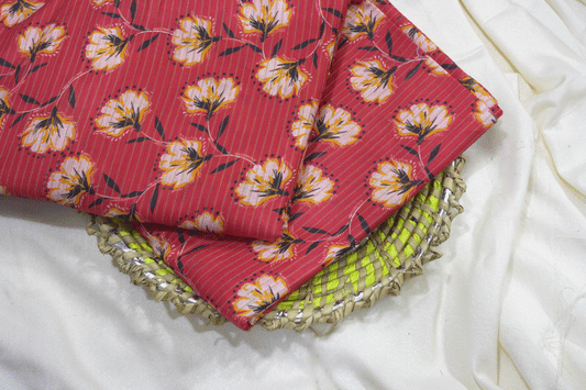 2 piece printed khaddar sk13