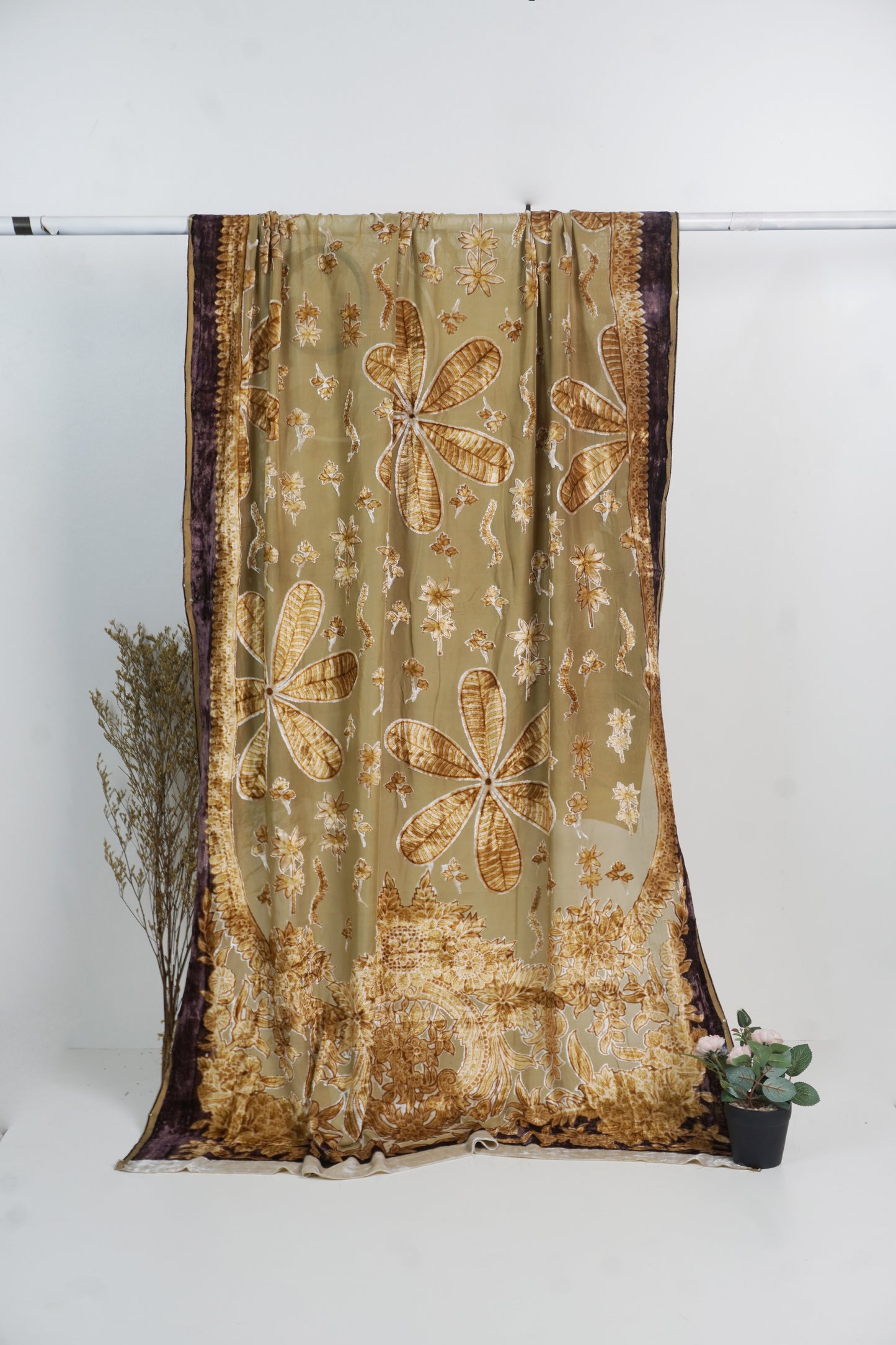 Printed Palachi shawl brw