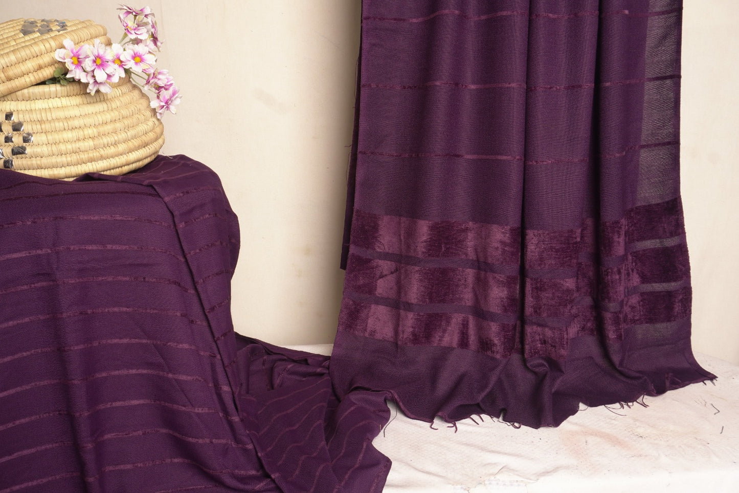 Alpine Velvet line Dhanak basePurple color 3 PC VT08