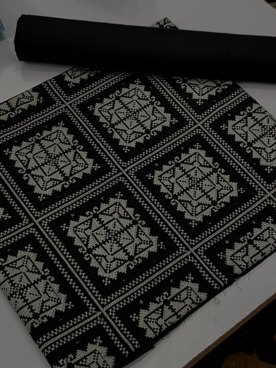 Breeze Embroided lawn 2 piece black