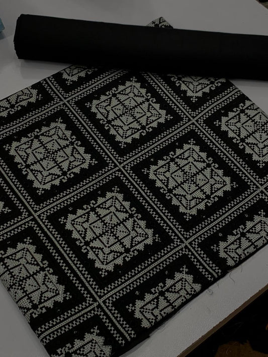 Breeze Embroided lawn 2 piece black