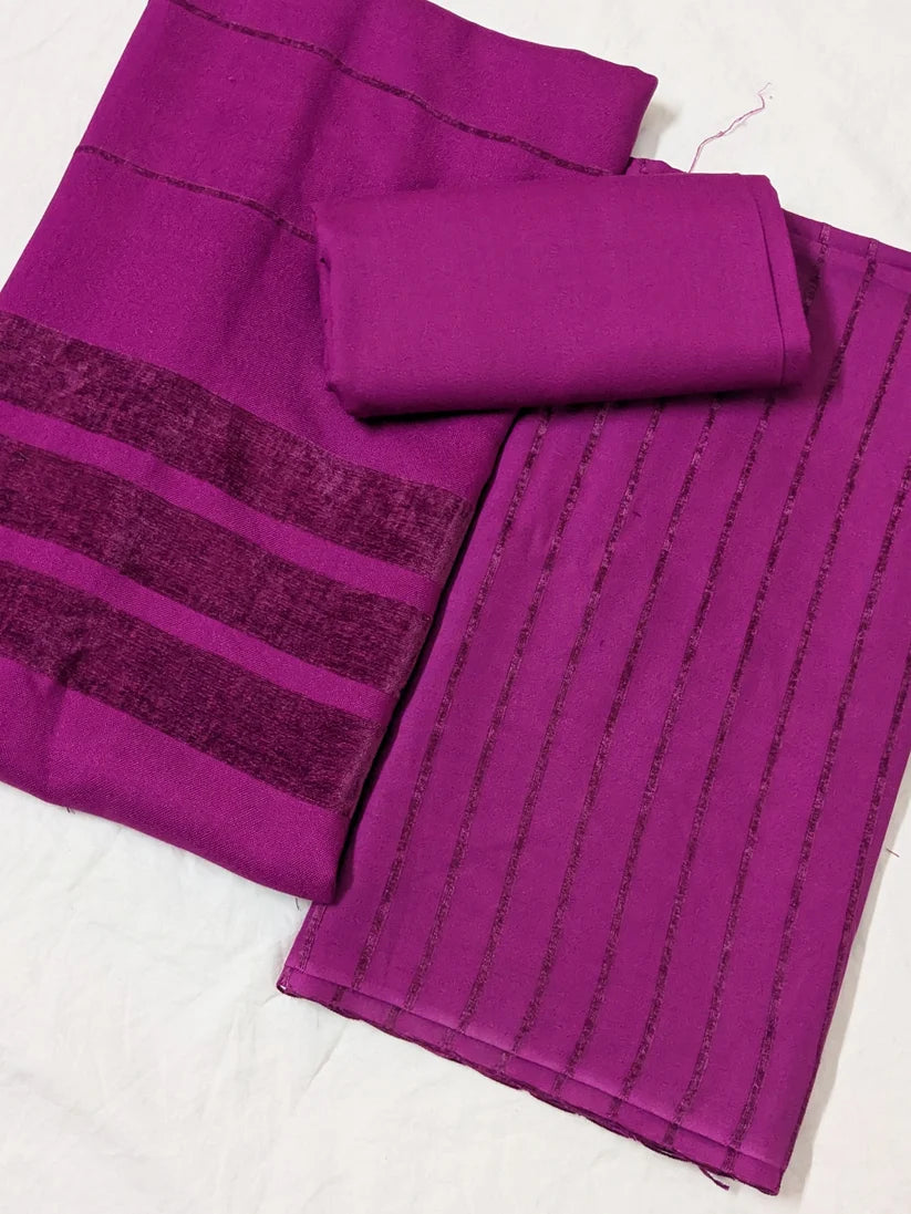 ALPINE VELVET MARINA 3PC LUXURY WINTER ( PURPLE MAJANDA)