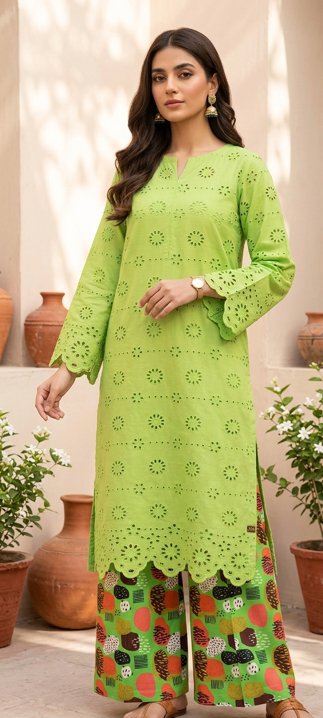Unstithed Chicken booring shirt with printed trouser parrot D17