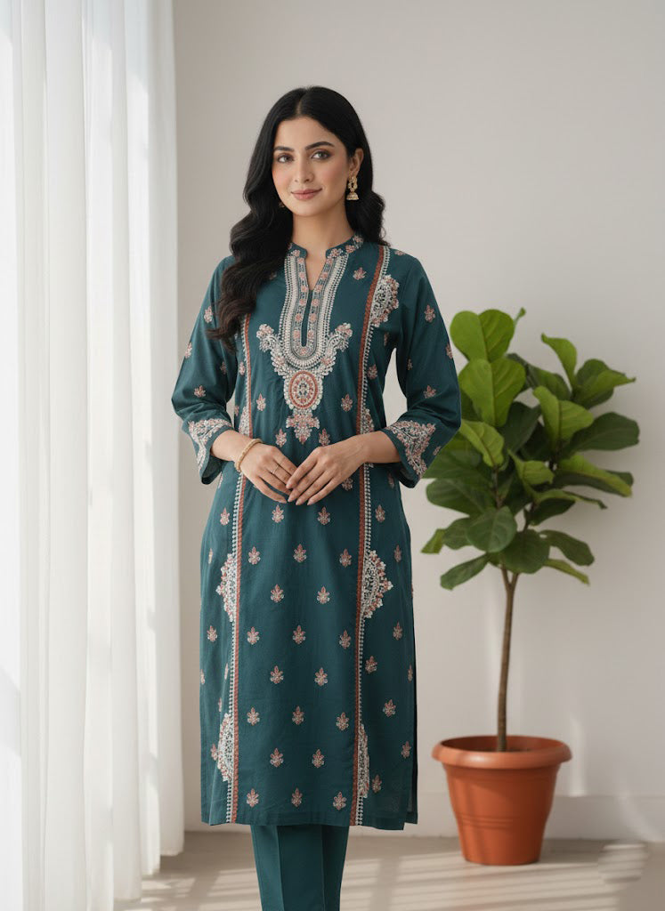 Breeze Embroided lawn 2 piece ZINC