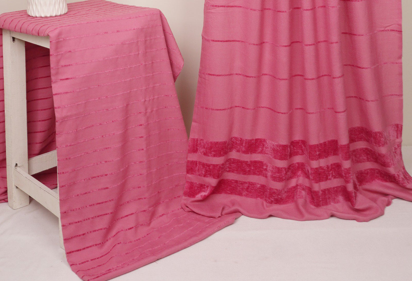 Alpine  Velvet line   3 PC Dhanak base  pink  color VT017