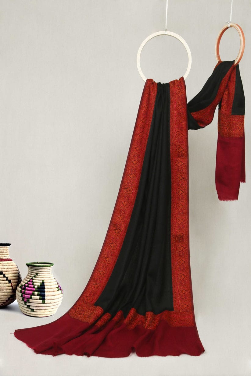 Kani Border Pashmina  Shawl