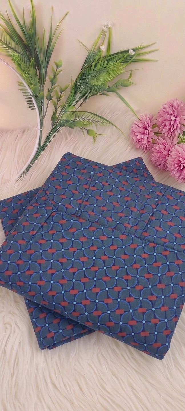 2 piece  printed   lawn suit L2611
