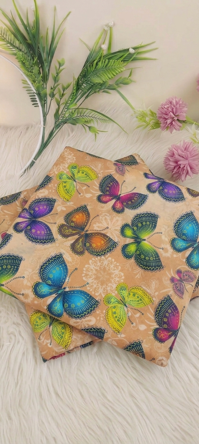 2 piece  printed   lawn suit L2615