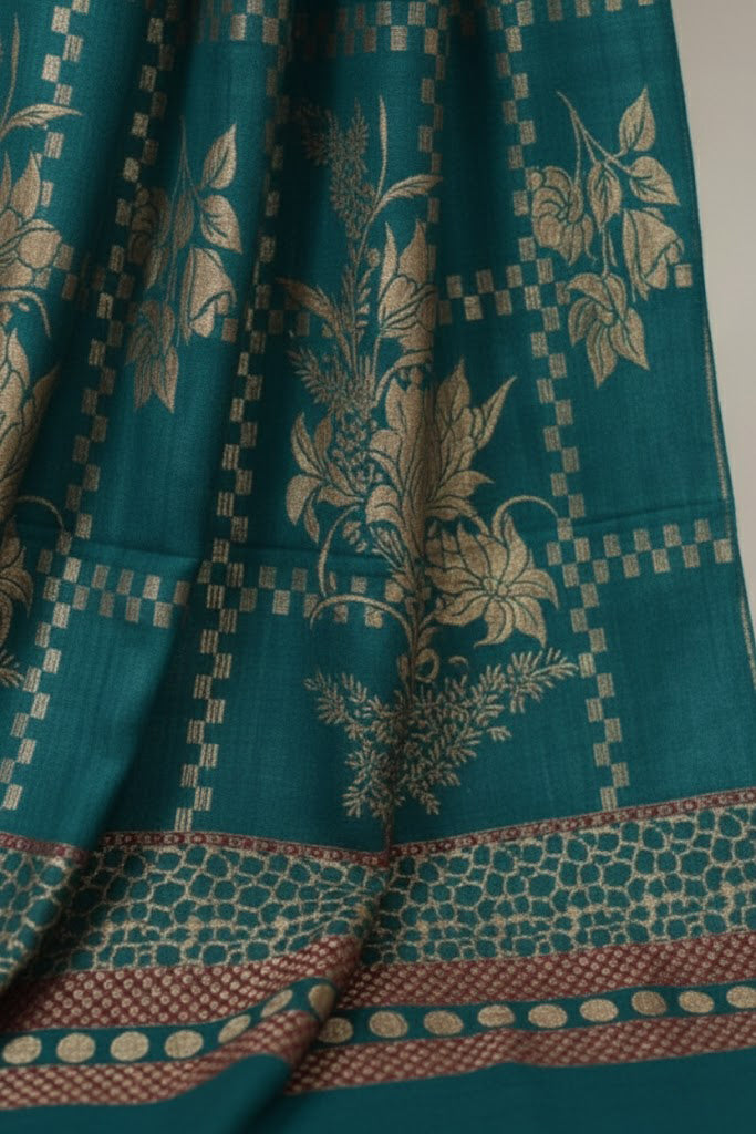 self jacquard pashmina shawl ( zink 1.1)