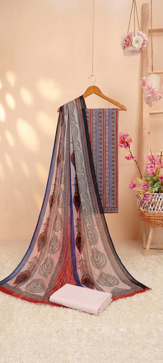 3Piece - Printed Lawn Suit kcp
