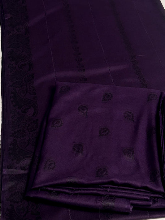 3PC MARINA MOTIF BROSHA VERY SOFT PREMIUM QUALITY WINTER COLLECTION (DARK PURPLE)