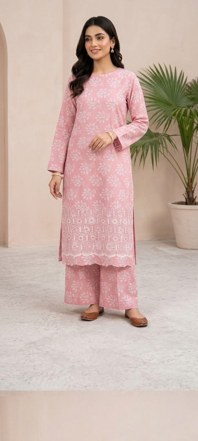 unstitch printed lawn Damman  booring 2 piece d3