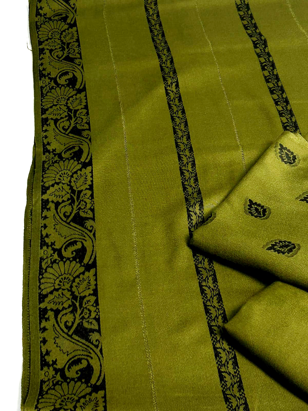 3PC MARINA MOTIF BROSHA VERY SOFT PREMIUM QUALITY WINTER COLLECTION (MEHNDI )
