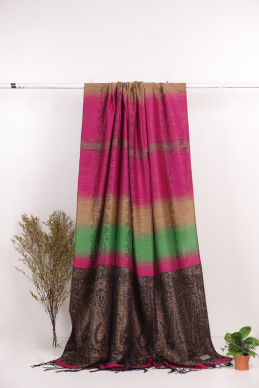 WINTER FANCY WOOL SHAWL DYE AND DYE 08