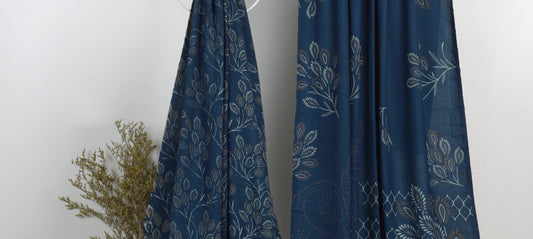 3Piece - Dhanak Lakhani Print  Suit Classic (zinc )