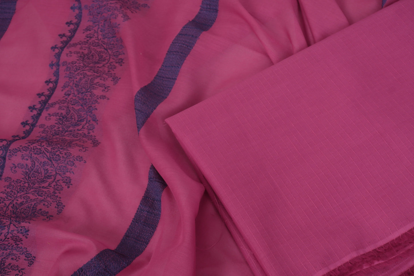 3 Piece  doria lawn with banarsi shawl pink BSL3