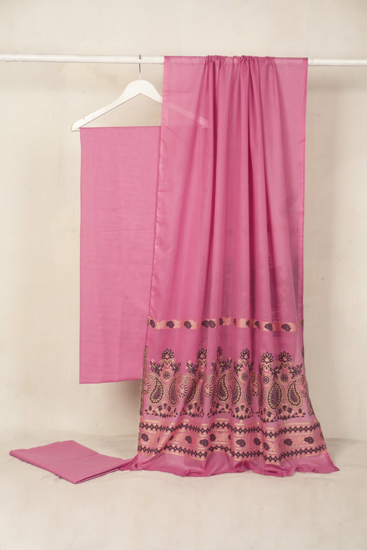 Lawn 3 piece with light weight Jacquard shawl   BSLa6