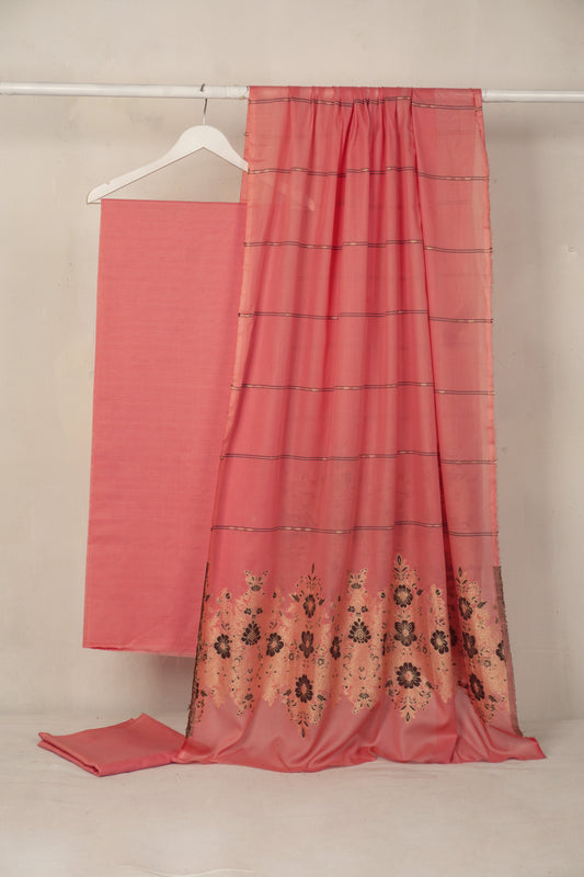 Lawn 3 piece with light weight Jacquard shawl    BSL25