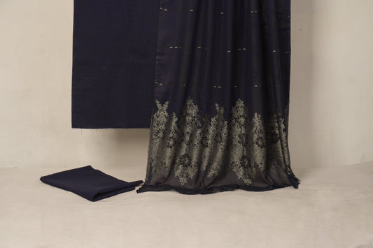 Lawn 3 piece with light weight Jacquard shawl  BSL24