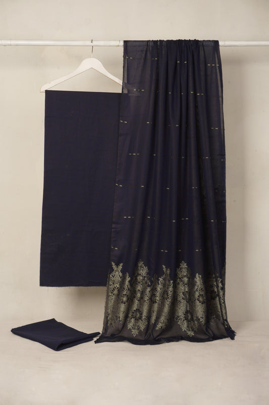 Lawn 3 piece with light weight Jacquard shawl  BSL24
