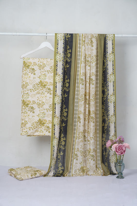 3Piece - Printed   Lawn Suit LPT 7
