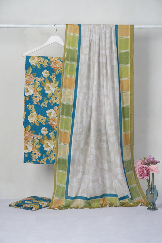 3Piece - Printed   Lawn Suit LPT 9