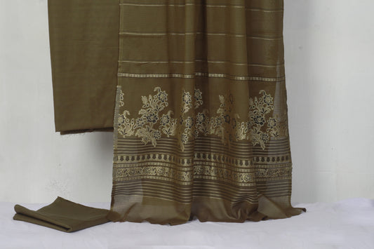Lawn 3 piece with light weight Jacquard shawl      BSLB4