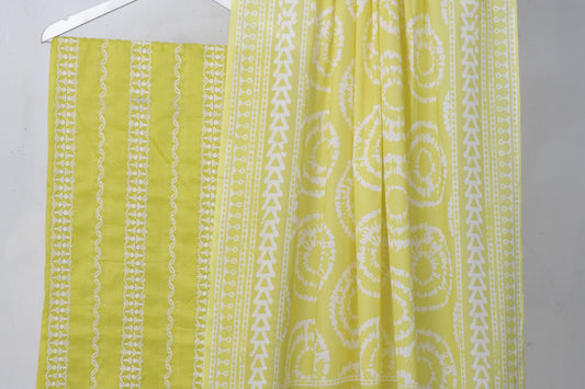 3 piece Lawn Embroided shirt with  digital printed dubatta EDD12