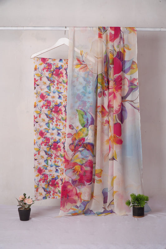 Lawn Printed 3 Piece with Bamber Dubatta BS3