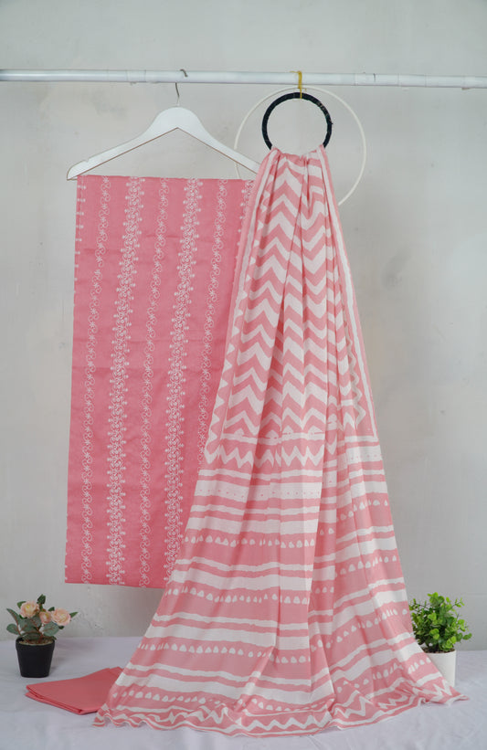 3 piece Lawn Embroided shirt with  digital printed dubatta EDD17