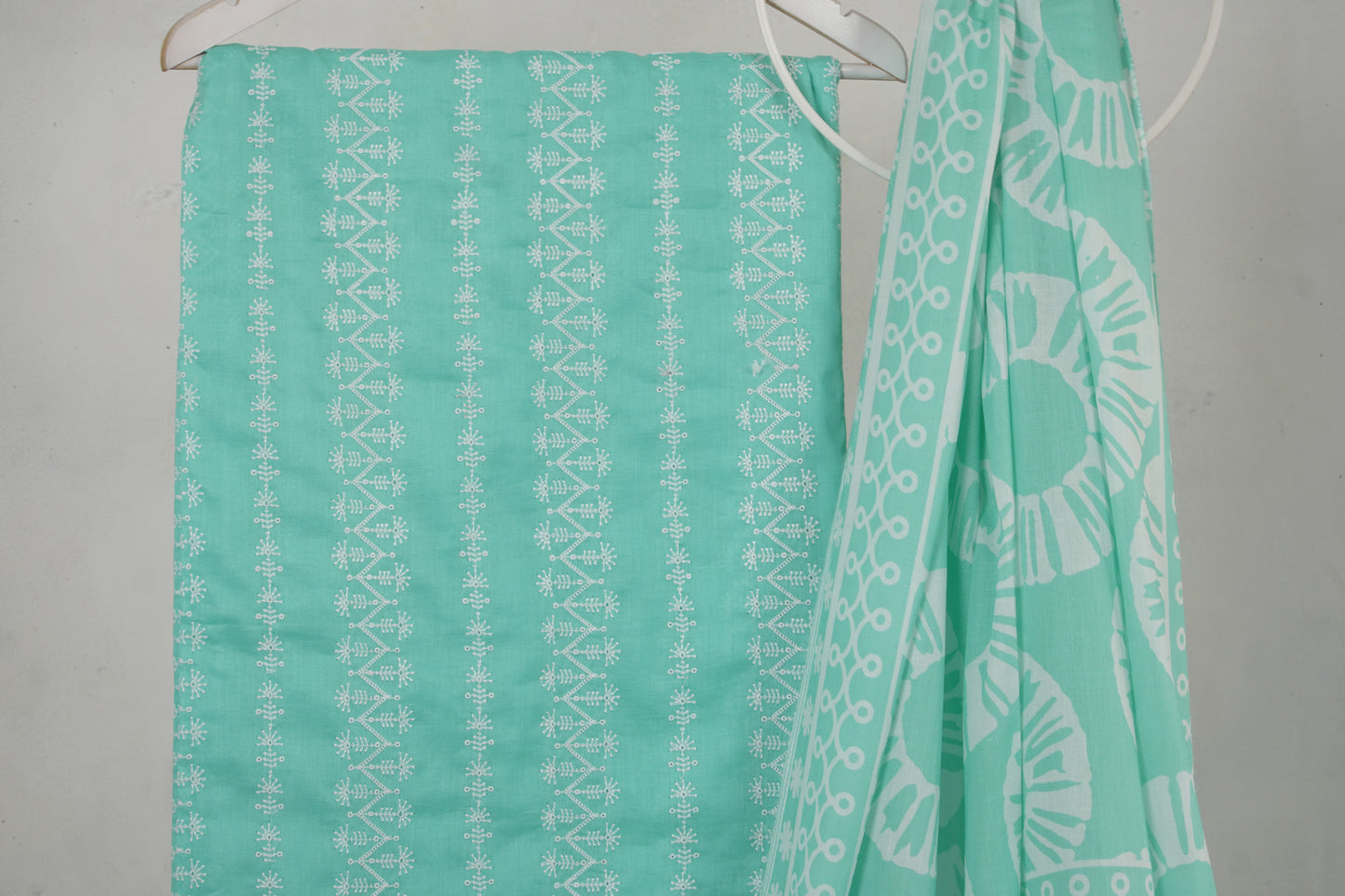 3 piece Lawn Embroided shirt with  digital printed dubatta EDDS1