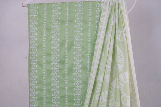 3 piece Lawn Embroided shirt with  digital printed dubatta EDDS3