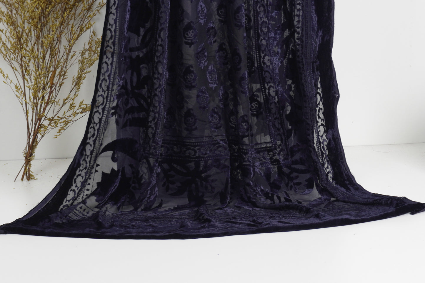 Winter Palachi shawl   blue