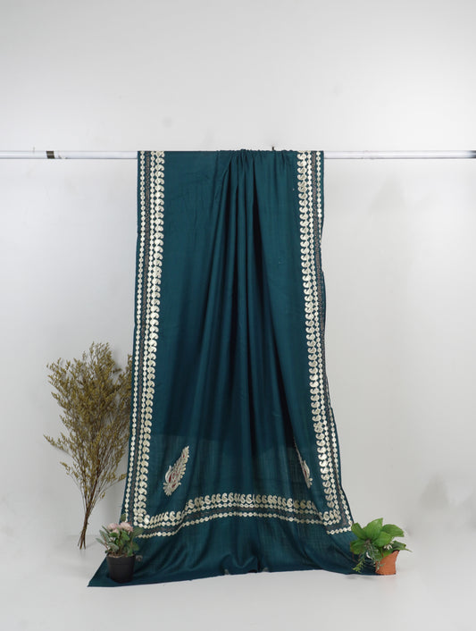 Gotta stone work acralic pashmina shawls ( zink  )