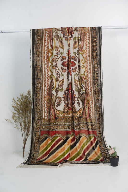 Printed Palachi shawl   mlti